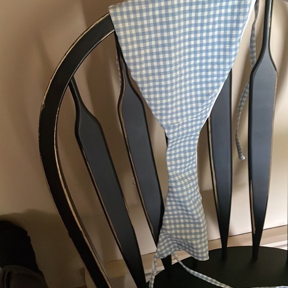 Andies Swim The String Bottom Womens L Light Blue White Gingham Pattern … - Picture 11 of 11